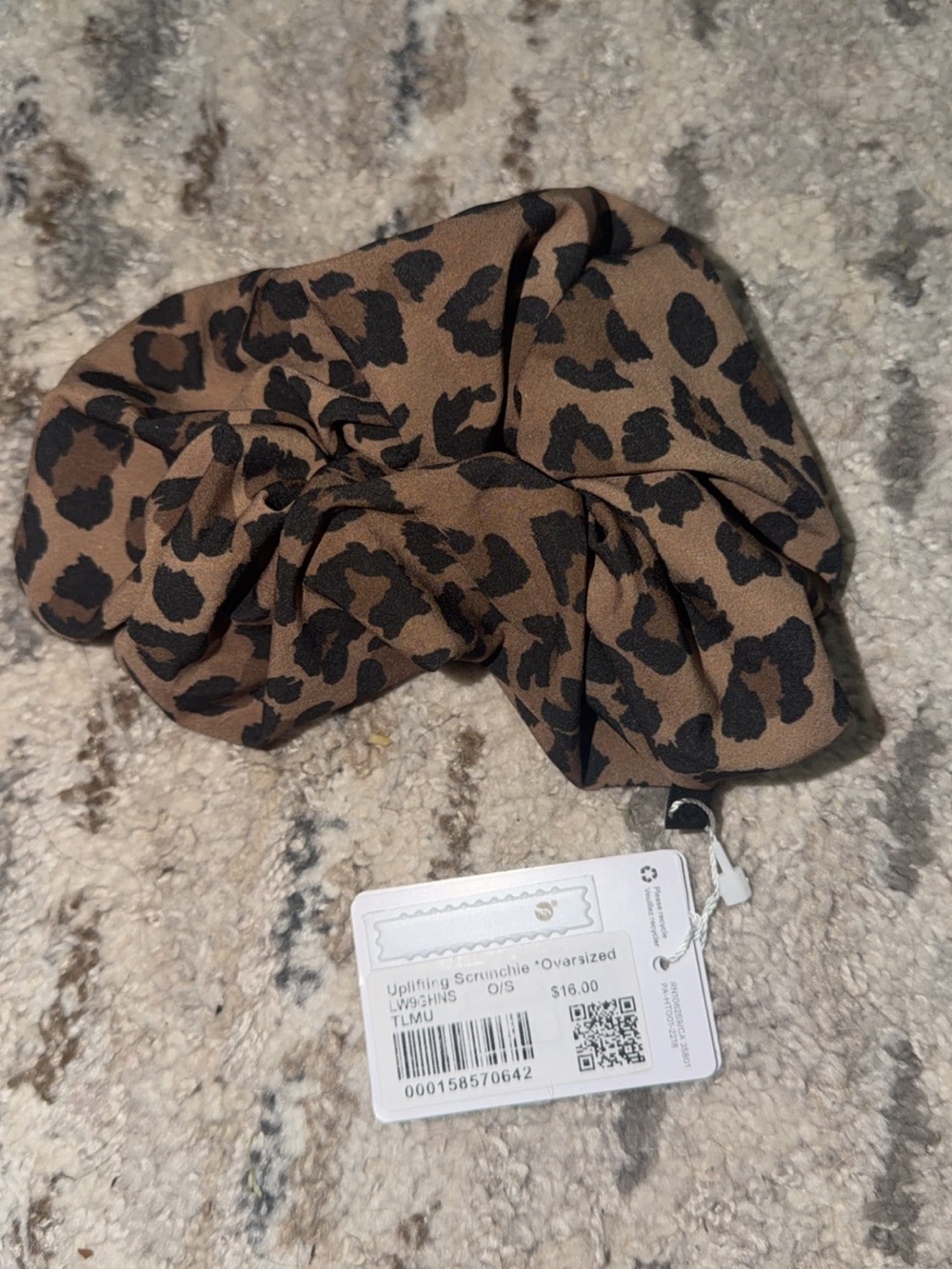 lululemon athletica Leopard-Print Oversized Scrunchie - Brown & Black